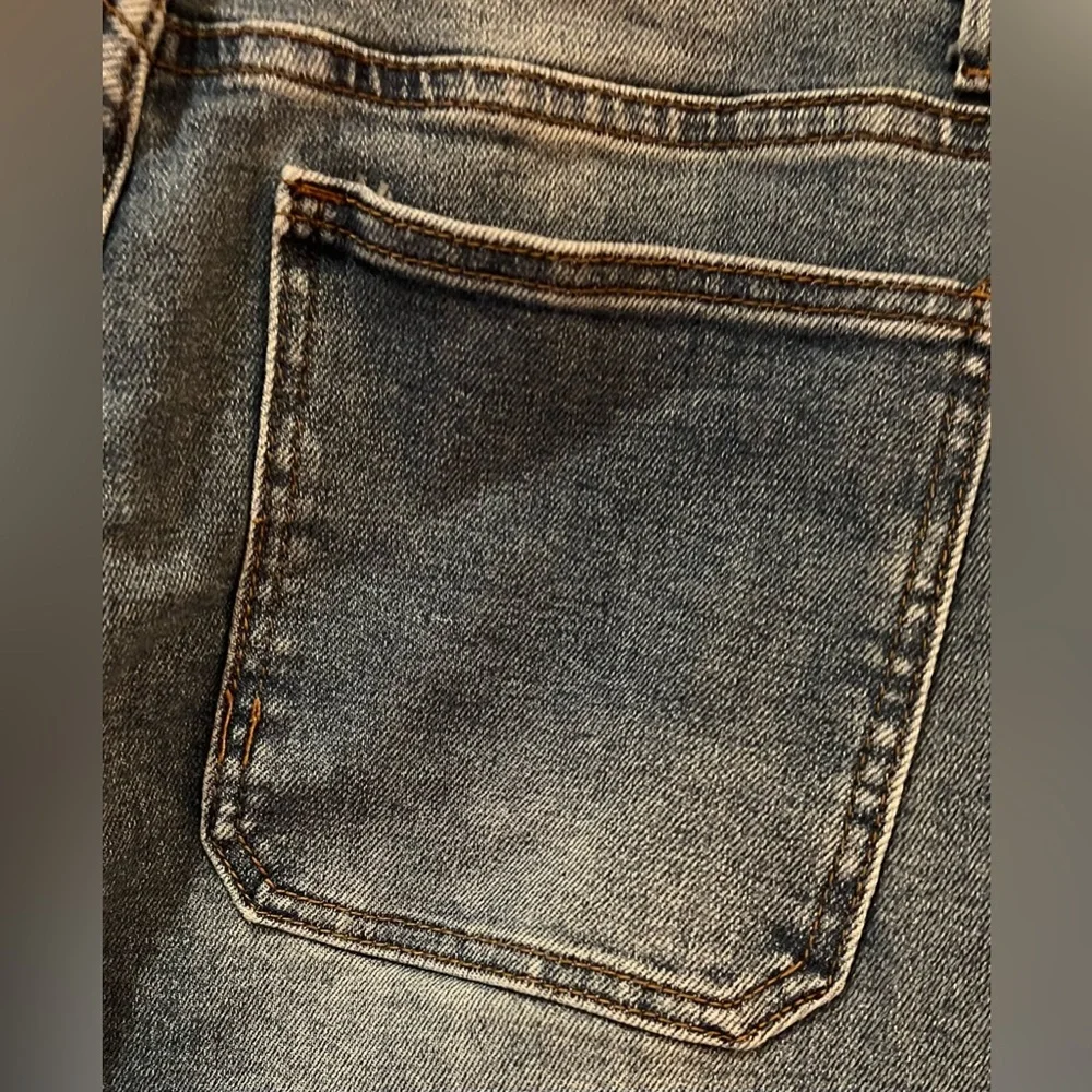 Great Smoky Los Angeles Flared Wide‎ Leg Cropped Blue Denim Jeans Size 5
